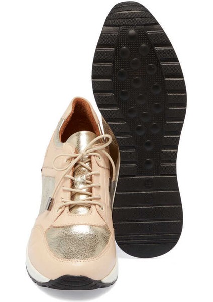 Bej Hakiki Deri Kadın Sneaker - K24I1AY67144-A25