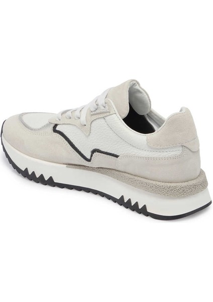 Gri Hakiki Deri Kadın Sneaker - K24I1AY67135-C11