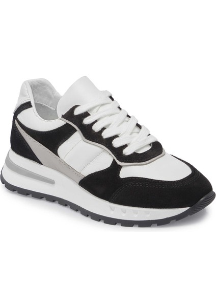 Siyah Hakiki Deri Kadın Sneaker - K24I1AY67136-A01