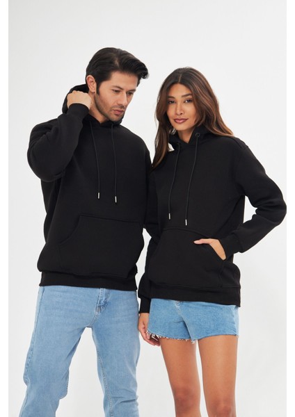 Unisex Oversize Kanguru Cepli Sweatshirt