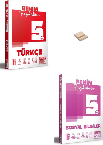 5. Sınıf Benim Fasikülüm Türkçe ve Sosyal Bilgiler + Telefon Standı