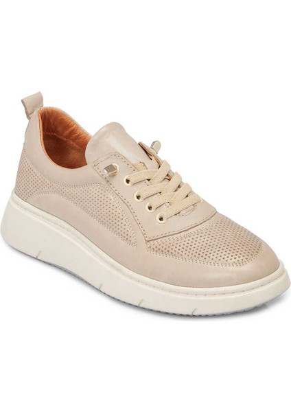 Bej Hakiki Deri Kadın Sneaker - K24I1AY67146-Q5Q indirimleri