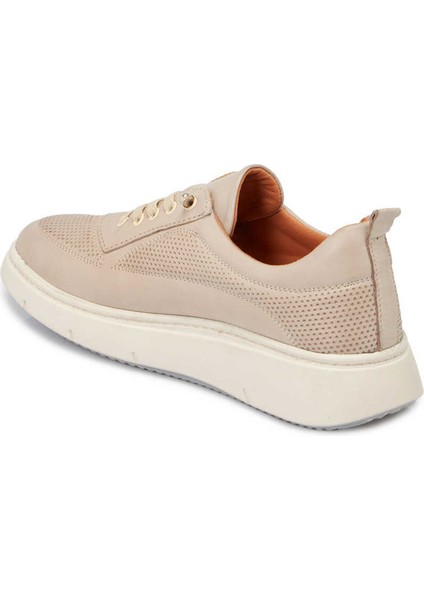 Bej Hakiki Deri Kadın Sneaker - K24I1AY67146-Q5Q