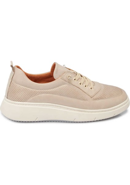Bej Hakiki Deri Kadın Sneaker - K24I1AY67146-Q5Q