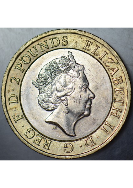 Birleşik Krallık 2 Pound 2016 Hatıra-Shakespeare'in Ölümünün 400. Yılı. Iı. Elizabeth. Ingiltere