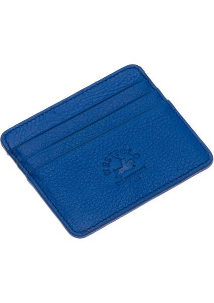 Unisex Süper Slim Para Bölmeli Hakiki Deri Ince Kartlık Cüzdan 6 Bölmeli - Saks Mavi fiyatları