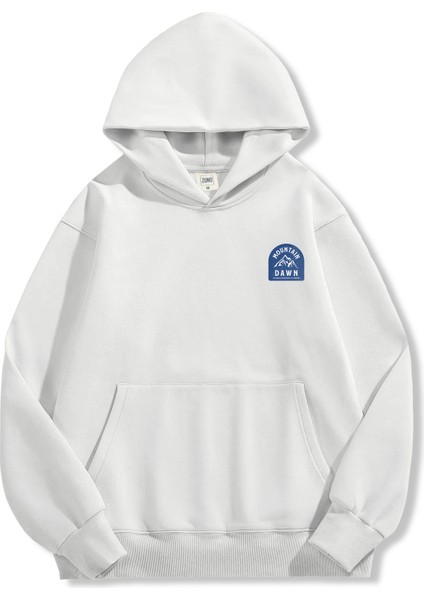 Unisex Sweatshirt Oversize Hoodie Mountain Dawn fırsatları