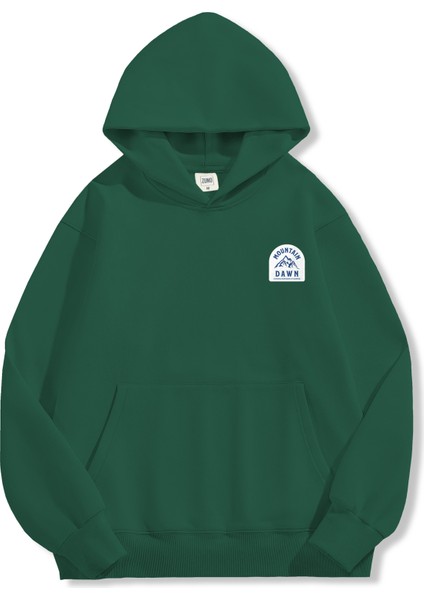 Unisex Sweatshirt Oversize Hoodie Mountain Dawn fırsatları