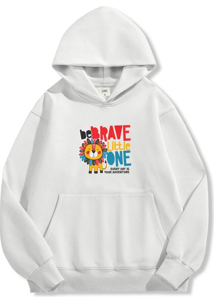 Unisex Sweatshirt Oversize Hoodie Be Brave Little One fırsatları