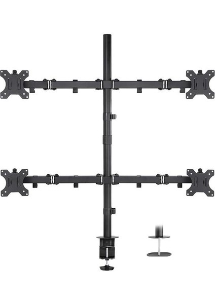 PM-054 13-27'' Dörtlü (Quad) Mekanik Lcd-Led Monitör Tutucu Masa Stand Askı Aparatı fiyatları