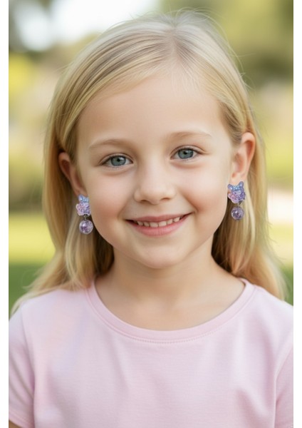 Kuromi Deliksiz Kıstırmalı Küpe modelleri