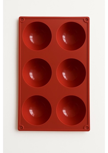 6'lu Yarım Küre Muffin, Çikolata, Kek Kalıbı, Silikon