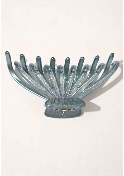 Simli Ahtapot Model Su Yeşili Rengi Mandal Saç Tokası 12 cm Büyük Boy fırsatları