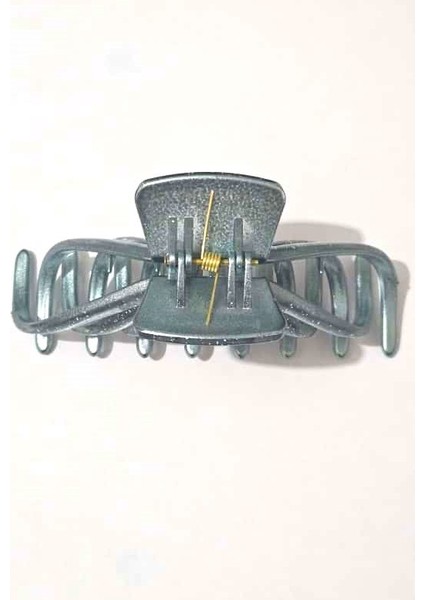 Simli Ahtapot Model Su Yeşili Rengi Mandal Saç Tokası 12 cm Büyük Boy indirimleri