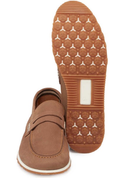 Kum Hakiki Nubuk Deri Erkek Loafer - E24I1AY56630-B21