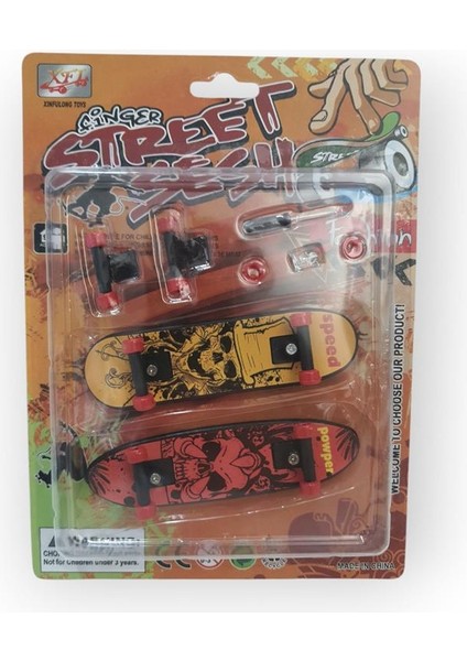 Ikili Mini Parmak Kaykay Nostalji Kutulu Oyuncak