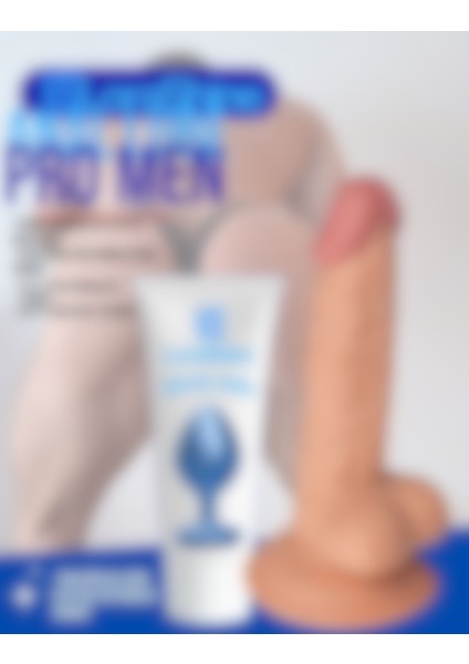 100 ml Erkeklere Özel Ters Ilişki Jeli + 18 cm Dildo Seti – Damar Detaylı Yapay Dildo, Strapon Uyumlu, Kalın Esnek Gövde, Partnersiz Kullanım Için Uygun, Güvenli Ürün