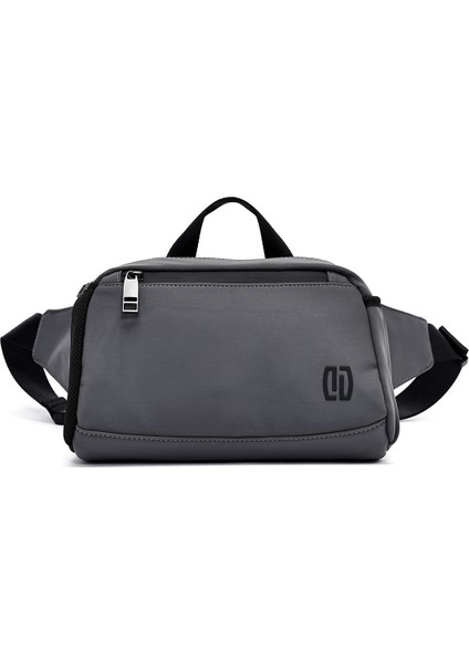 Erkek Gri Kumaş Mini Bel Çantası 25SBD30106F modelleri