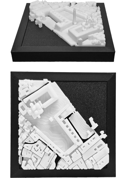 Italya Venedik San Marco St. Mark Basilica Minyatür Duvar ve Masa Dekorasyonu Üç Boyutlu Mini Tablo