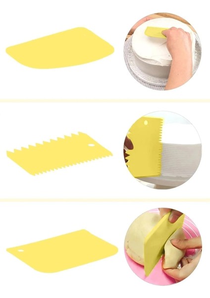 Hamur Kesme Sıyırma ve Şekillendirme Aparatı 3lü Set