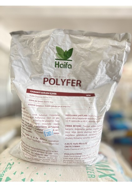 Haifa Polyfer Demir Şelatı Eddha Gübre – 5 kg | Demir Eksikliğine Karşı Güçlü Çözüm fiyatları