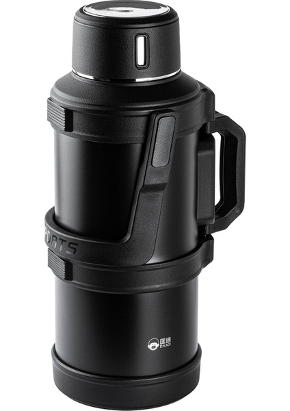 Okadı Outdoor Siyah Kulplu Paslanmaz Çelik Termos 5l