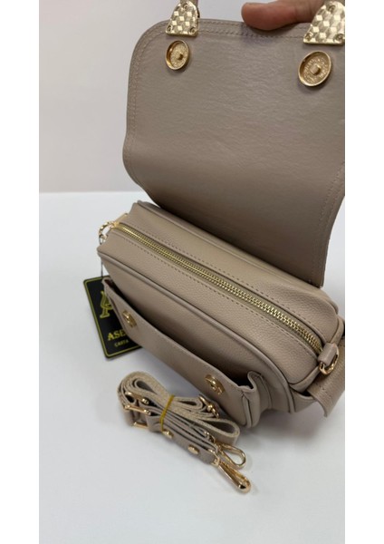 , Toka Aksesuar Detaylı,kapaklı,çok Gözlü,kadın Çapraz Çantası modelleri