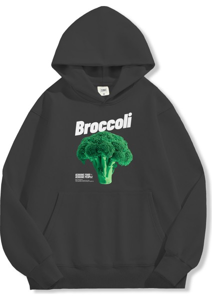 Unisex Sweatshirt Oversize Hoodie Broccoli fırsatları