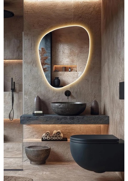 Soho Asimetrik LED Duvar Aynası – Modern Tasarım Dekoratif Boy ve Dresuar Aynası fiyatları