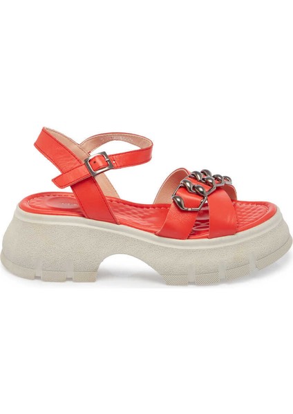 Pembe Hakiki Deri Kadın Sandalet - K24Y1SN67155-J76