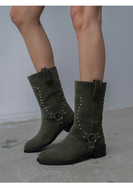 Vocal Haki Süet Troklu Hakiki Deri Kadın Bot fiyatları