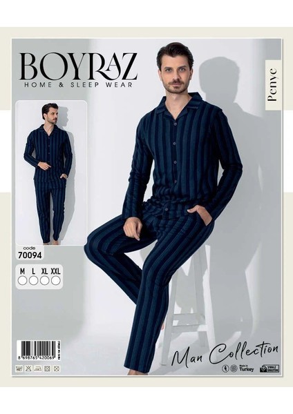 Boyraz 70094 Erkek Uzun Kol Penye Pijama Takımı