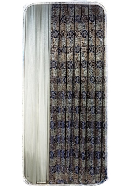 Venezia Desenli Pileli Fon Perde fırsatları