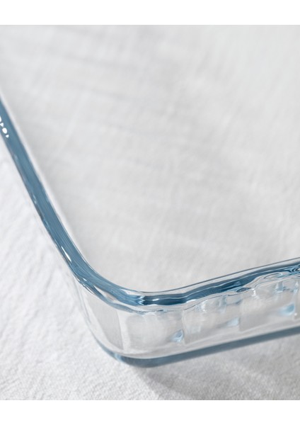 Chérie Dikdörtgen Borosilikat Cam Fırın Tepsisi - Şeffaf modelleri