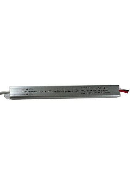 Ultra Slim Ince Parmak LED Adaptör 24 Volt 1 Amper 24 Watt (16X2X2CM)