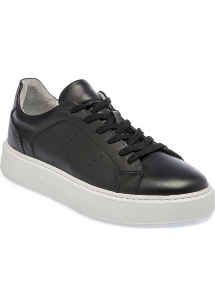 Siyah Hakiki Deri Erkek Sneaker - E24I1AY56637-A23 indirimleri