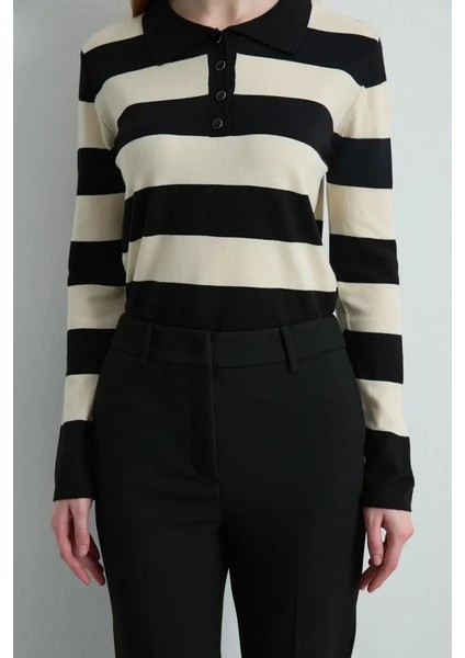 Duble Paça Yüksek Bel Pantolon - Siyah fiyatları