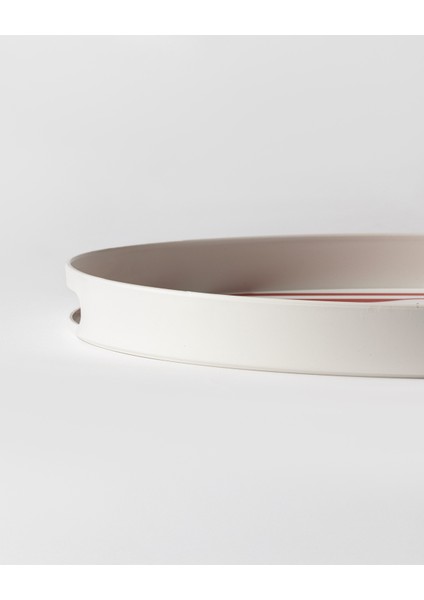 Amore Oval Tepsi - Beyaz/kırmızı indirimleri