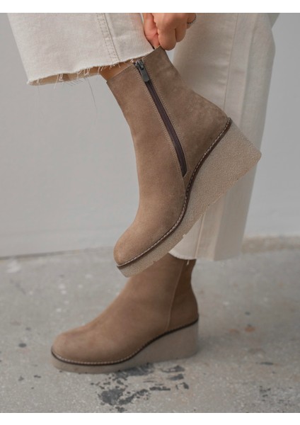 Nubia Vizon Süet Hakiki Deri Kadın Bot fırsatları