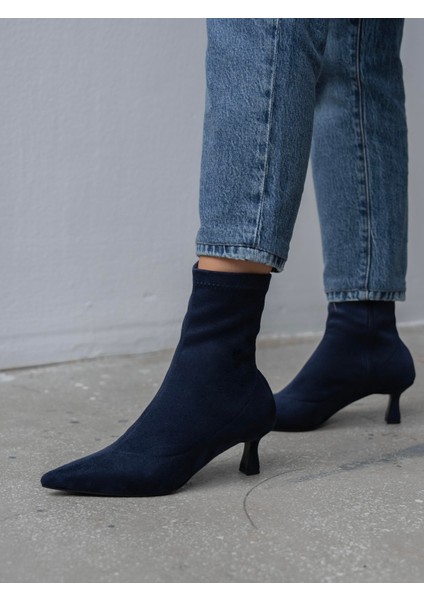 Bobby Streç Lacivert Süet Bot fiyatları