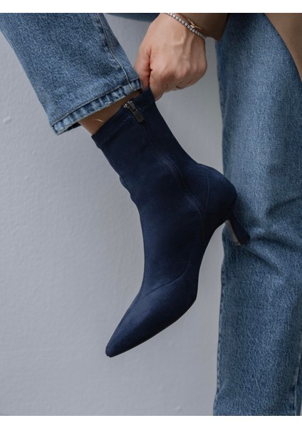 Bobby Streç Lacivert Süet Bot fırsatları