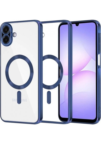 Samsung Galaxy A07 Kross Magneticsafe Kapak - Lacivert