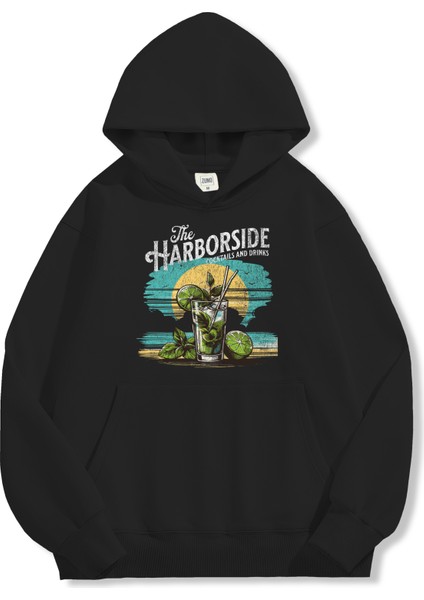 Unisex Sweatshirt Oversize Hoodie Harborside Cocktails fırsatları