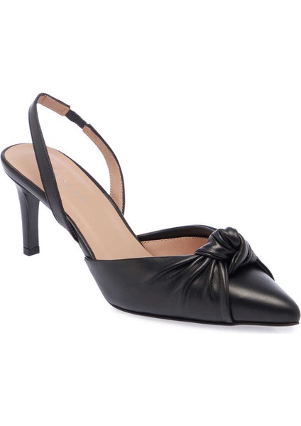 Siyah Hakiki Deri Kadın Stiletto - K24I1AY67169-A55