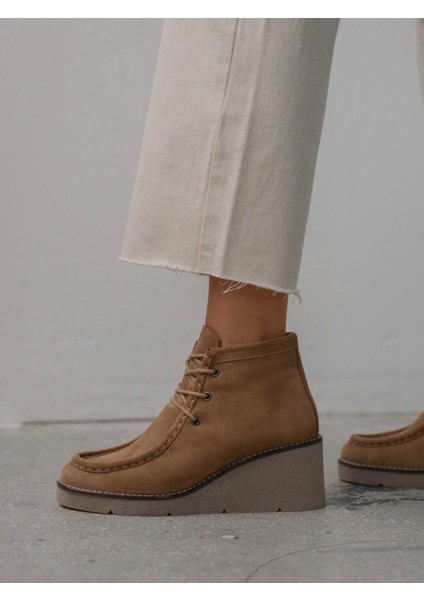 Durel Camel Süet Hakiki Deri Kadın Bot fiyatları