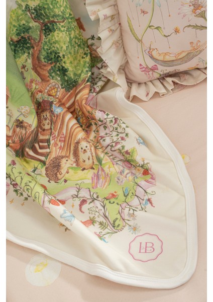 %100 Pamuk Çift Taraflı Bebek Battaniyesi - Büyülü Bahçe modelleri