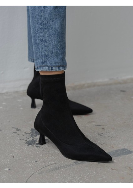 Bobby Streç Siyah Süet Bot fiyatları