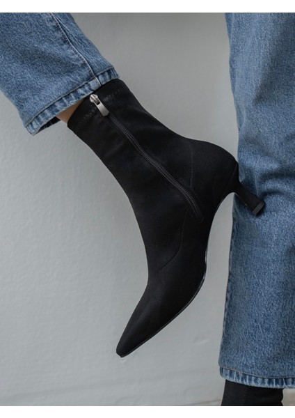 Bobby Streç Siyah Süet Bot modelleri