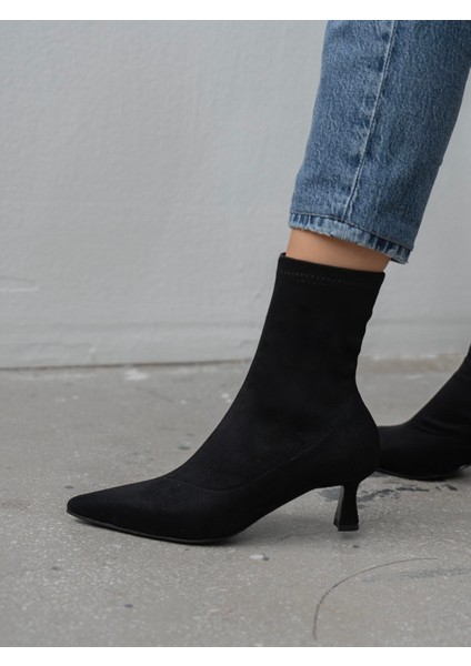 Bobby Streç Siyah Süet Bot fırsatları