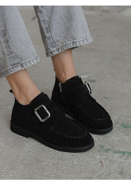 Roxy Siyah Süet Hakiki Deri Kadın Bot modelleri